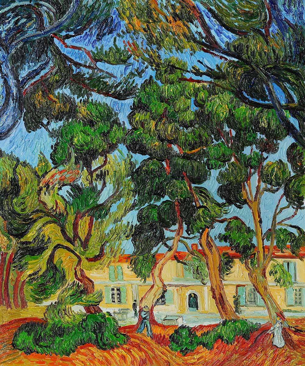Trees in the Garden of St Pauls Hospital by Vincent Van Gogh